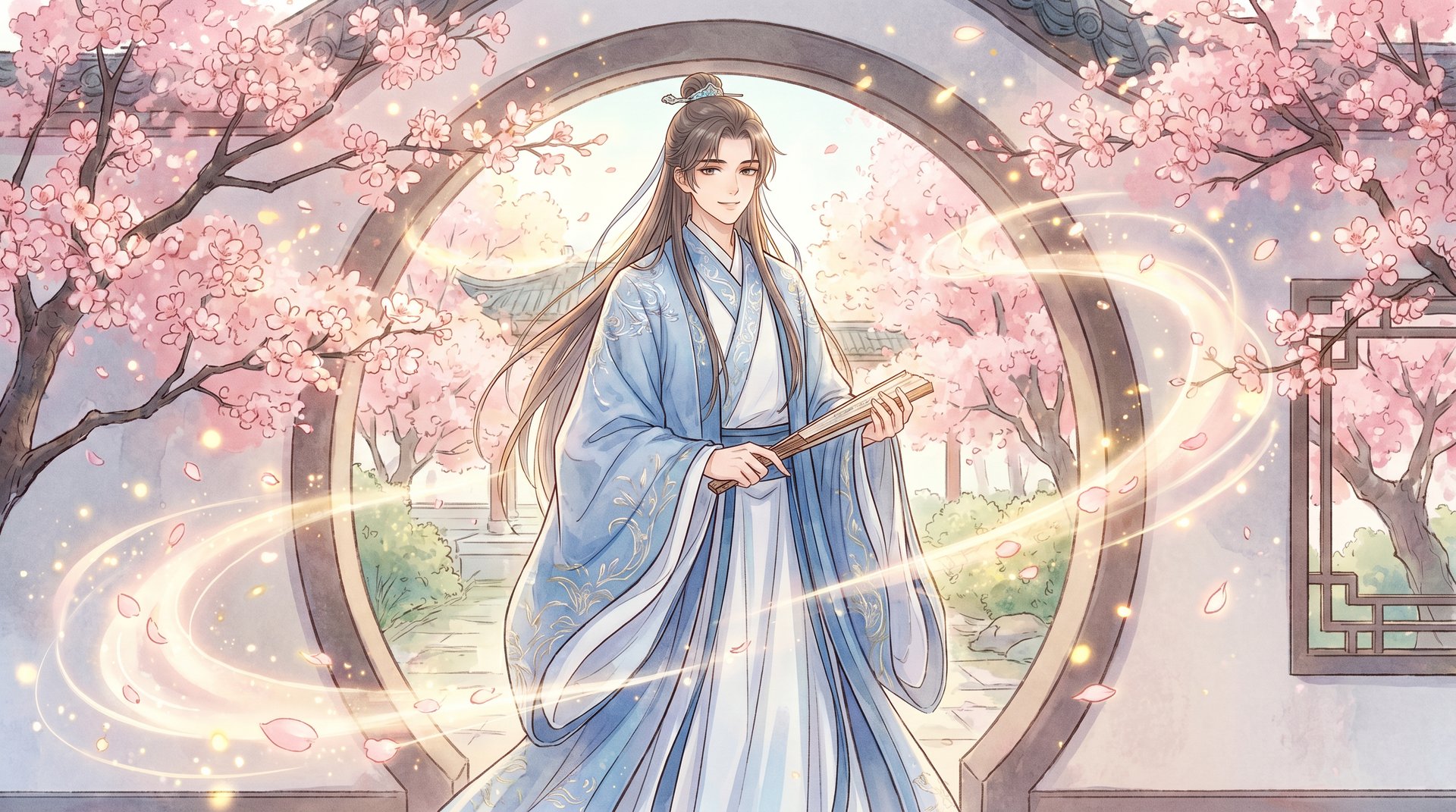 麻豆视频动漫-古风少年游园记